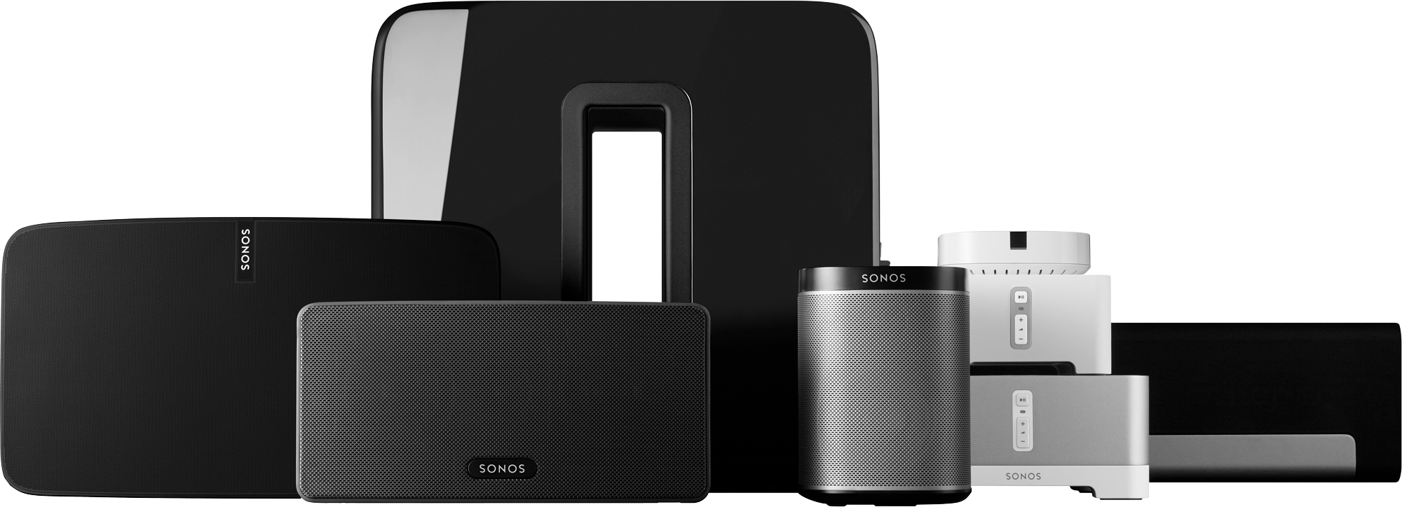 Collection of sonos speakers