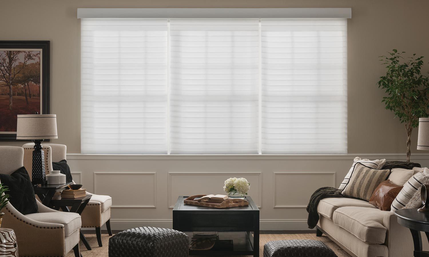 Roman Shades by Lutron